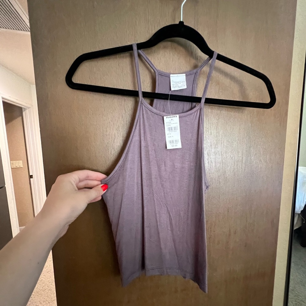 Tilly’s Crop High Neck Racerback